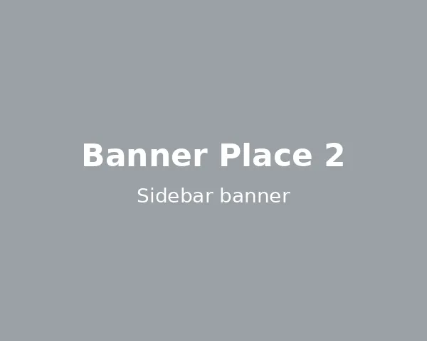 Banner placeholder — sidebar
