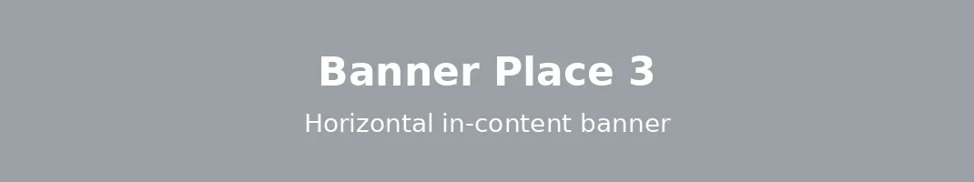 Banner placeholder — horizontal in-content